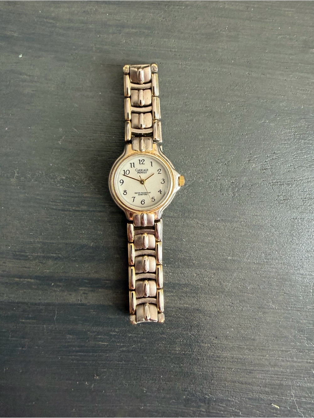 Timex Carriage Indiglo Women’s Two Tone Watch